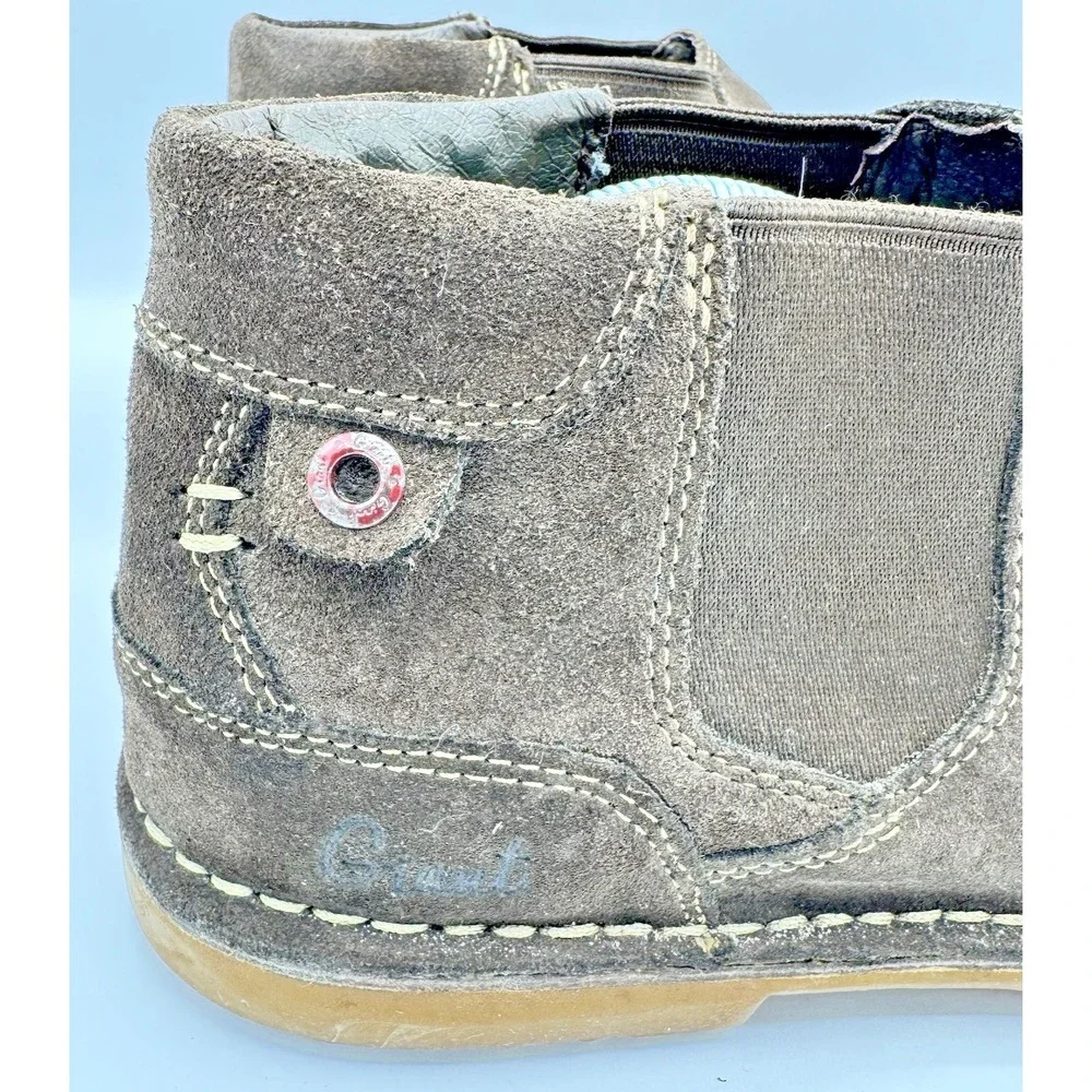 Georgia Boot Giant Chelsea Boots Mens 9.5 Brown Suede Slip On Casual Work